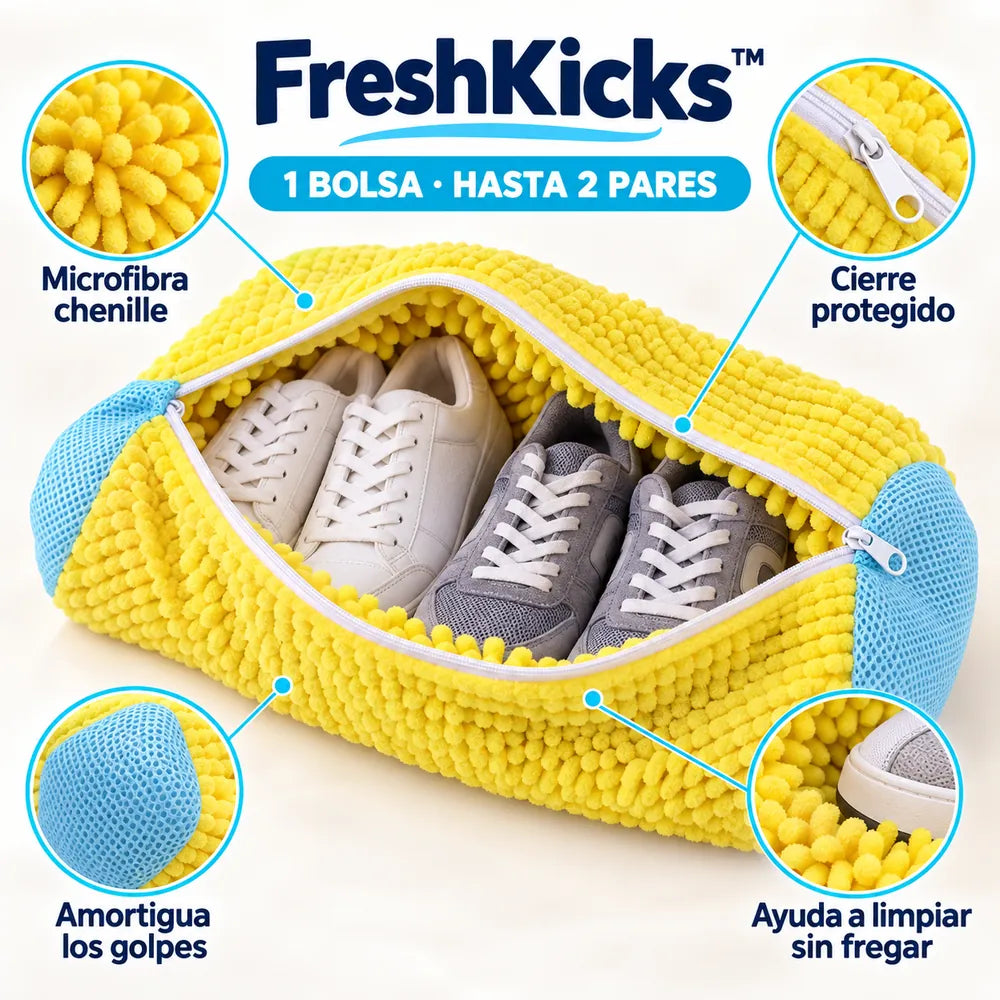 FreshKicks™ Bolsa Lava Zapatillas 2 Pares