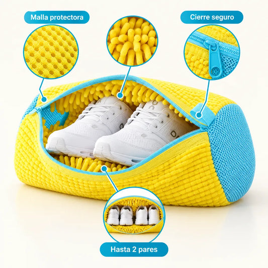 FreshKicks™ Bolsa Lava Zapatillas 2 Pares