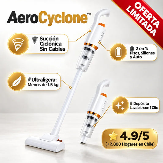 AeroCyclone™ - Aspiradora Inalámbrica 2 en 1 de Alta Succión